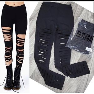 Nastygal Shredded Leggings